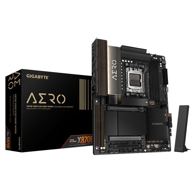 Gigabyte X870E AERO X DK WOOD ATX Motherboard for AMD Socket AM5 CPUs